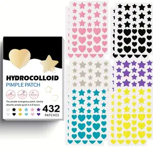 432pcs Hydrocolloid Acne Patches, Pimple Patches, & Swollen Skin Care Products, Facial Skin Care Essentials, Effective Acne Removal Solution