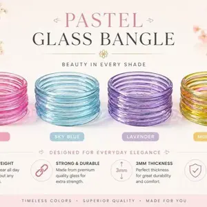 Jelly Bangles, 8-Piece Bangle, 4 Soft color Set, in size 2.6. Trending Fashion Accessory, Casual Trendy Jewelry, Fashionable Bracelet, Jewelry Accessory crystal bangle