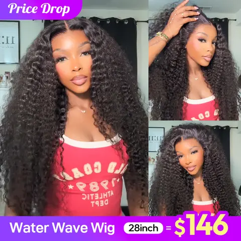 【TOP】FORGIRL FOREVER Water Wave 13x6 Wear Go Glueless Wig With Drawstring Effortless Install Ear To Ear 99J Water Wave Lace Frontal Wig Beginner Friendly Wig #Sohochic
