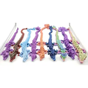 12 Inch 3D Printed Articulated Dragons - Decor Gift