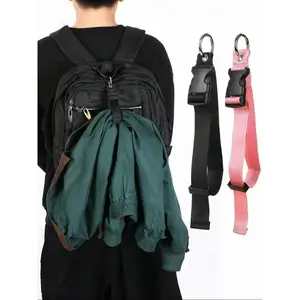 Multifunction Adjustable Length Lock Luggage Straps with Secure Hold, Keyrings, Purse Accessory Keychains – Various Sizes Travel Lock Strap for Backpacks & Luggage (Sports & Outdoor Equipment)