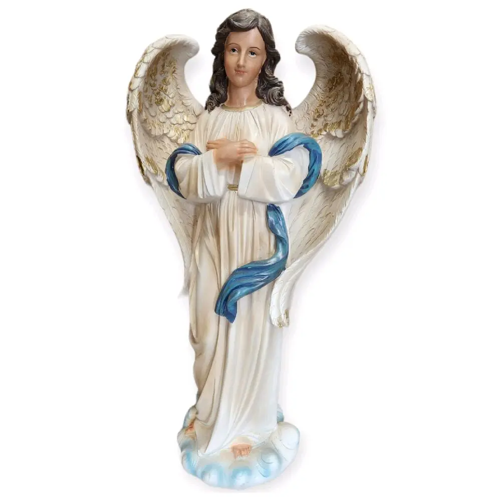 Angel Custodio 18" Inches Tall 251286-14 Estatua Guardian Angel  Religious Decor Angel de la Guarda para Altar o Nacimiento