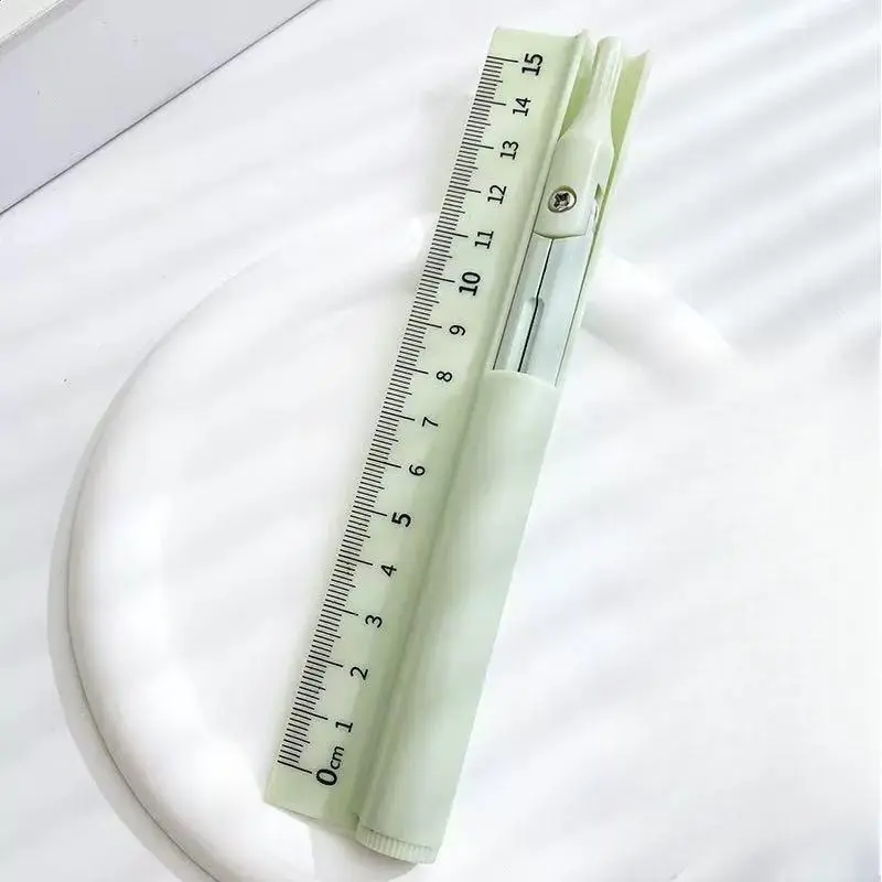 Portable Art Drawing Compass Set, 3-In-1 Ruler Pencil Combo, Essential Drafting Tools for Artists, Compact and Convenient