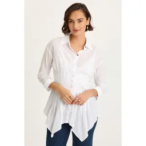 Ashlan Voile Sharkbite Blouse