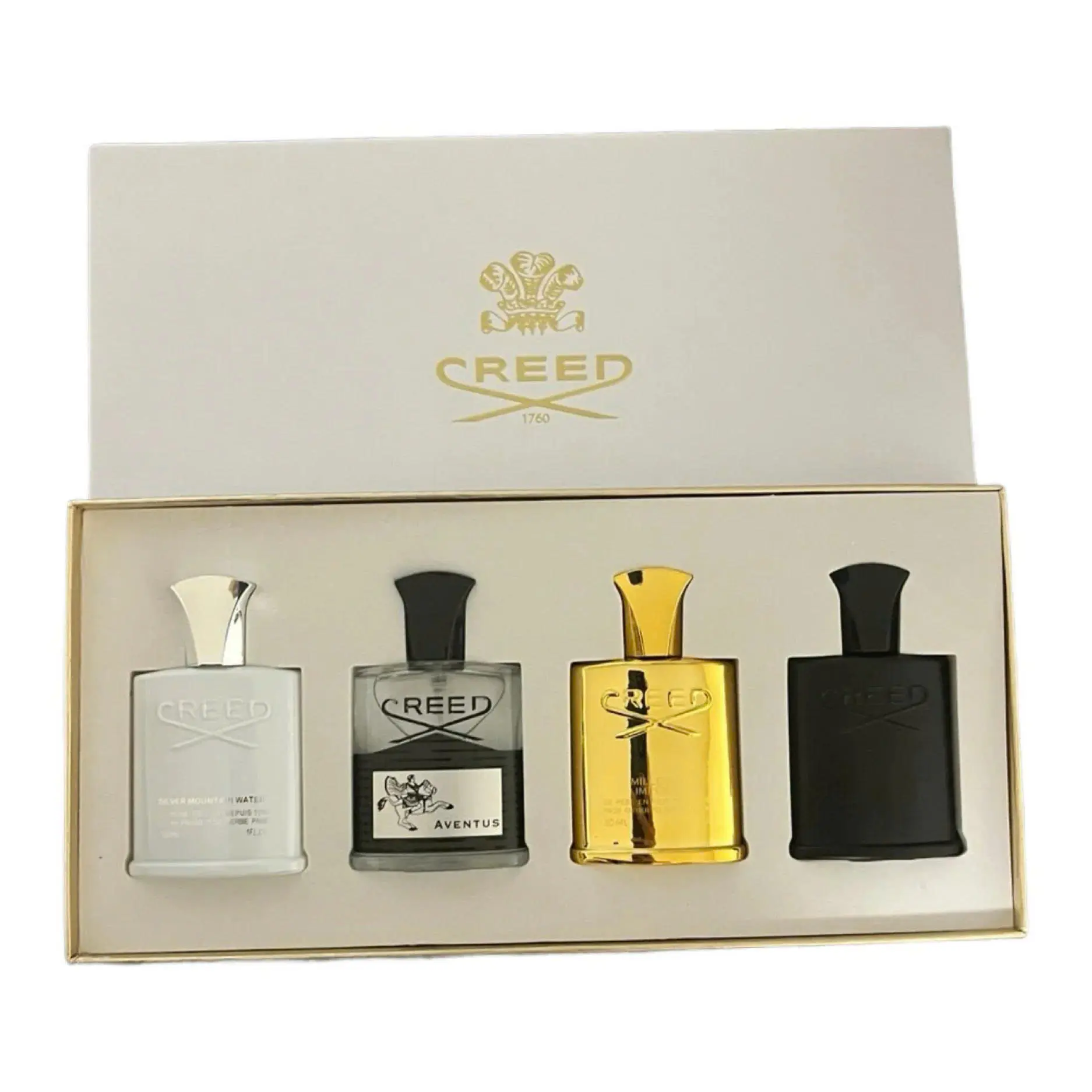 CREED Luxury EDP Collection 4-PACK FRAGRANCE SET Iconic Rare Perfumes in Elegant Gift Box Regular Edition