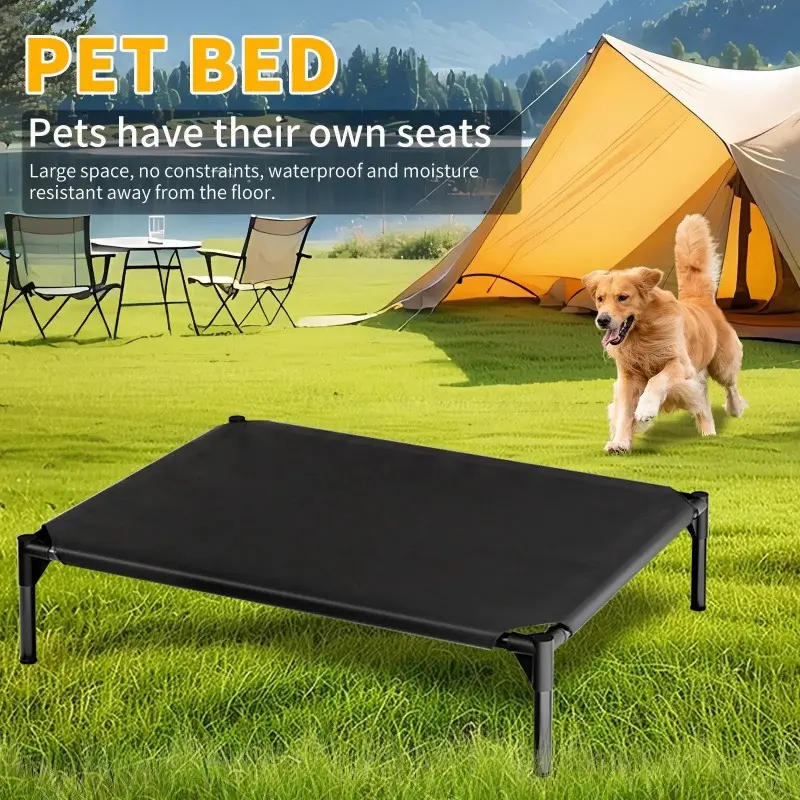 Large Dog Bed - Removable & Washable Pet Kennel, Durable Puppy & Cat Bed Furniture Accessory for All-Season Comfort, Puppy Bed washable waterproof anti-slip foot steel metal frame durable bed raised dog bed cama para perros