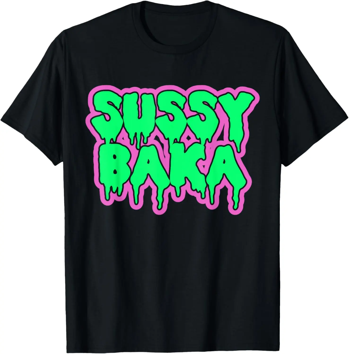 Men's Casual Soft Cotton Fabric T-Shirt - Short-Sleeve Streetwear Fashion Top, Funny Sussy Baka Meme Graphic, Sports Menswear, Funny Meme, Regular Fit