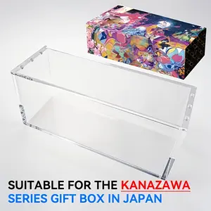 1pc Magnetic Acrylic Protective Case Card Hobby Box Suitable for PTCG Kanazawa Series Booster Box, The Ideal Choice for TCG Trading Cards Collectors