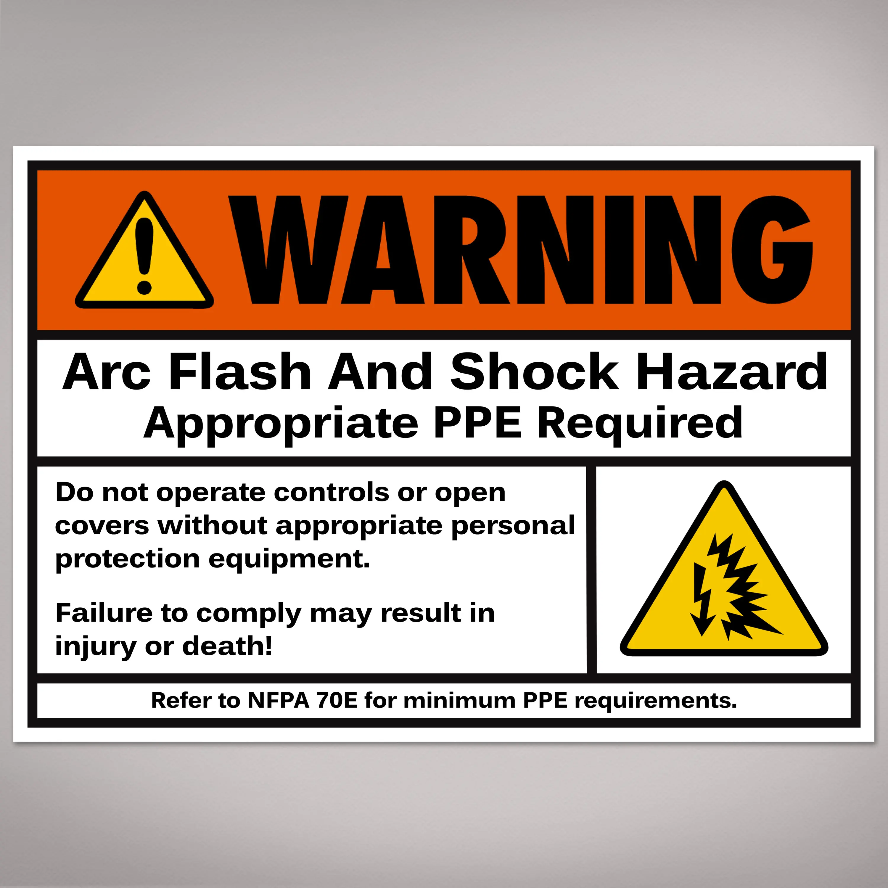 Avery Arc Flash/Shock Warning Self Adhesive Labels & Stickers, Waterproof, Abrasion Resistant, Harsh Temperature Resistant, Preprinted, 3.5"x5", 20 Decals to Keep Workplace Safe