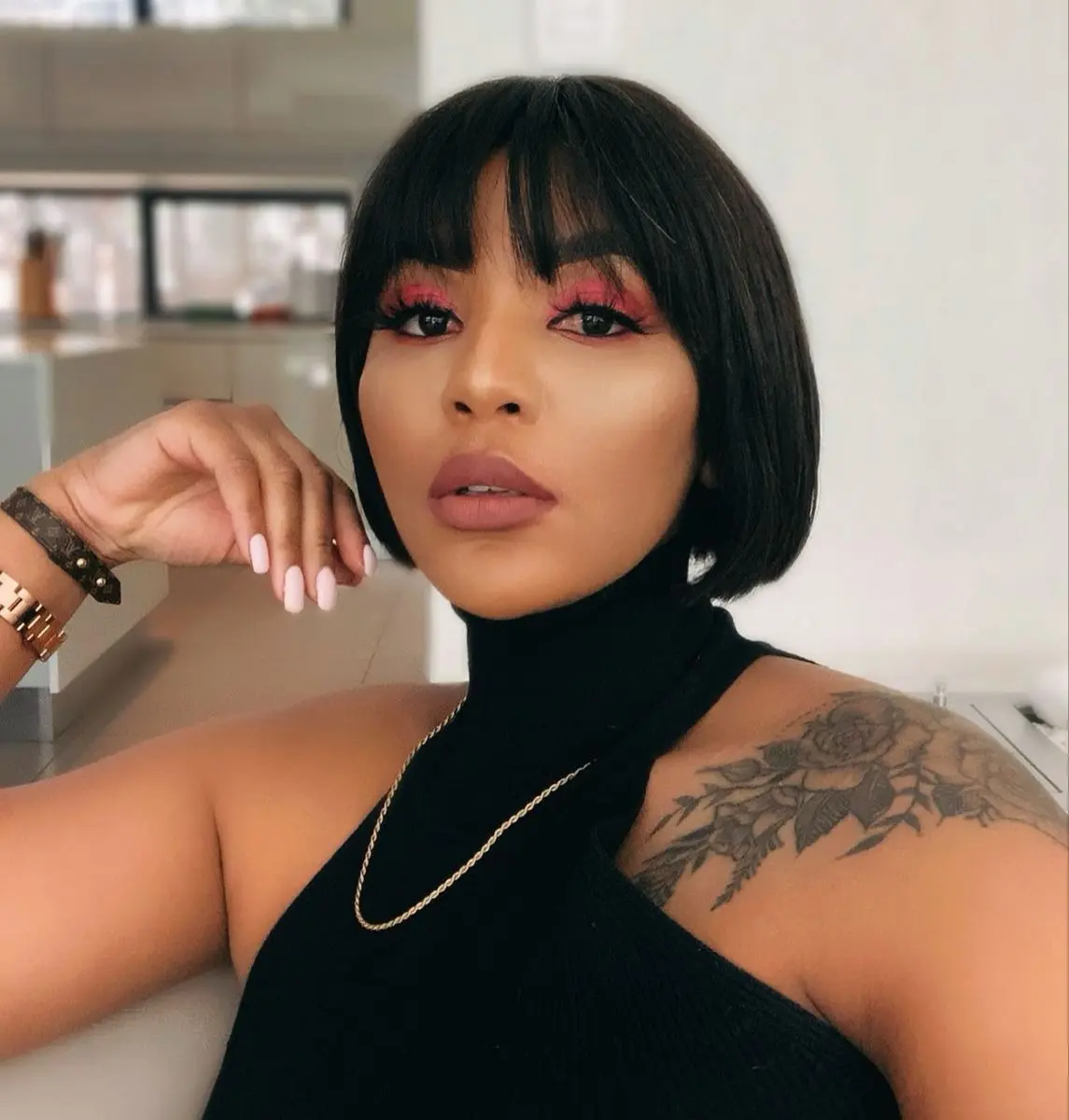 Menglle Bob Wig With Bang 7x6 Lace Front Human Hair Wig Wear and Go Short Bob Wigs Natural Look Cute Fashion 8 Inch#Summervibes#DealsForYouDays Frontal Lace Wig