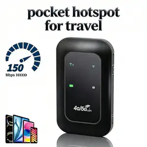 Portable 4G/5G WiFi Hotspot Mobile Hotspot with Multi-Device Connectivity Pocket-Sized 4G/5G Router for EU & USA Travel Camping & Vacation Ready WiFi Device Plug & Play Portable Internet for On-the-Go Use