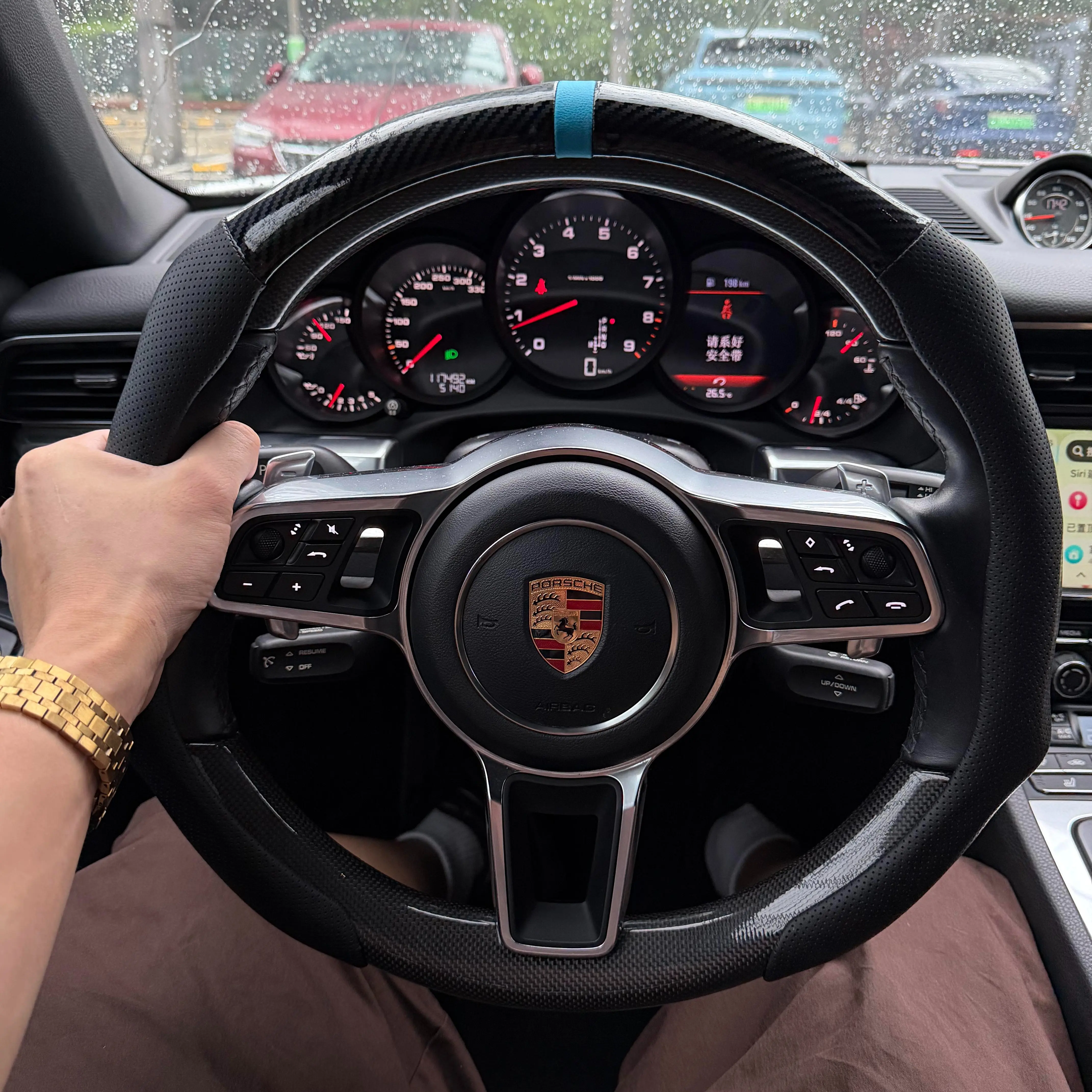 2026 New Nappa Leather Steering Wheel Cover, Universal Automotive Vehicle Interior Accessory, Non-Slip, Breathable, Ultra-Thin, All-Season Protector, Modern Sport Design, Multiple Color Options, Quick Installation, steeringwheelcovers
