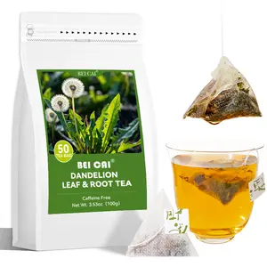 Premium Dandelion Leaf And Root Tea, 3.53 Oz (2gx50 Bags), Herbal Tea, Perfect For Afternoon Tea, Caffeine-free, Perfect For Gift
