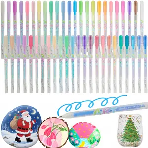 Arylic Paint Gel Pens,Pastel Gel Pens for Wood, Canvas, Stone, Rock Painting, Glass, Ceramic Surfaces, DIY Crafts Making Art Supplies