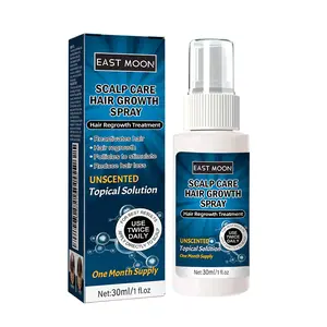 Men's Hair Growth Spray for Thinning Hair | Scalp Care Hair Regrowth Treatment & Anti Hair Loss Serum | Volumizing Hair Thickener Spray with Natural Ginger & Polygonum, 30ml  Treatment Oil hair fertilizer growth