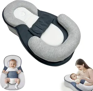 Adjustable Feeding Support Cushion, Soft Support Pad for Baby Feeding & Tummy Time, Comfortable Nursery Cushion