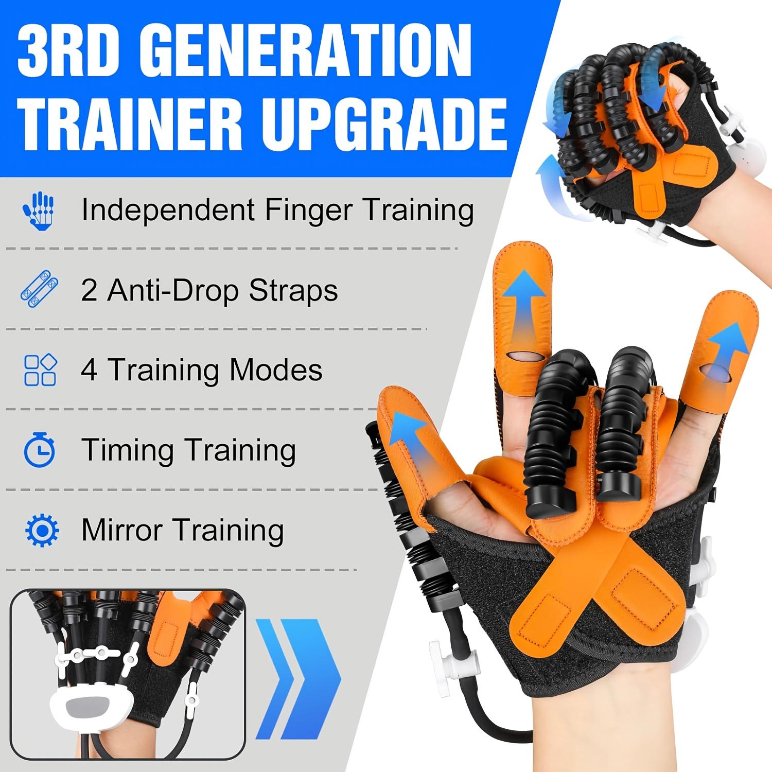 New upgraded version of rehabilitation robot gloves, restoration of hand mobility, advanced robot finger assistance gloves, finger trainer, warm gift for parents, suitable for Thanksgiving, Easter Day, gift for seniors