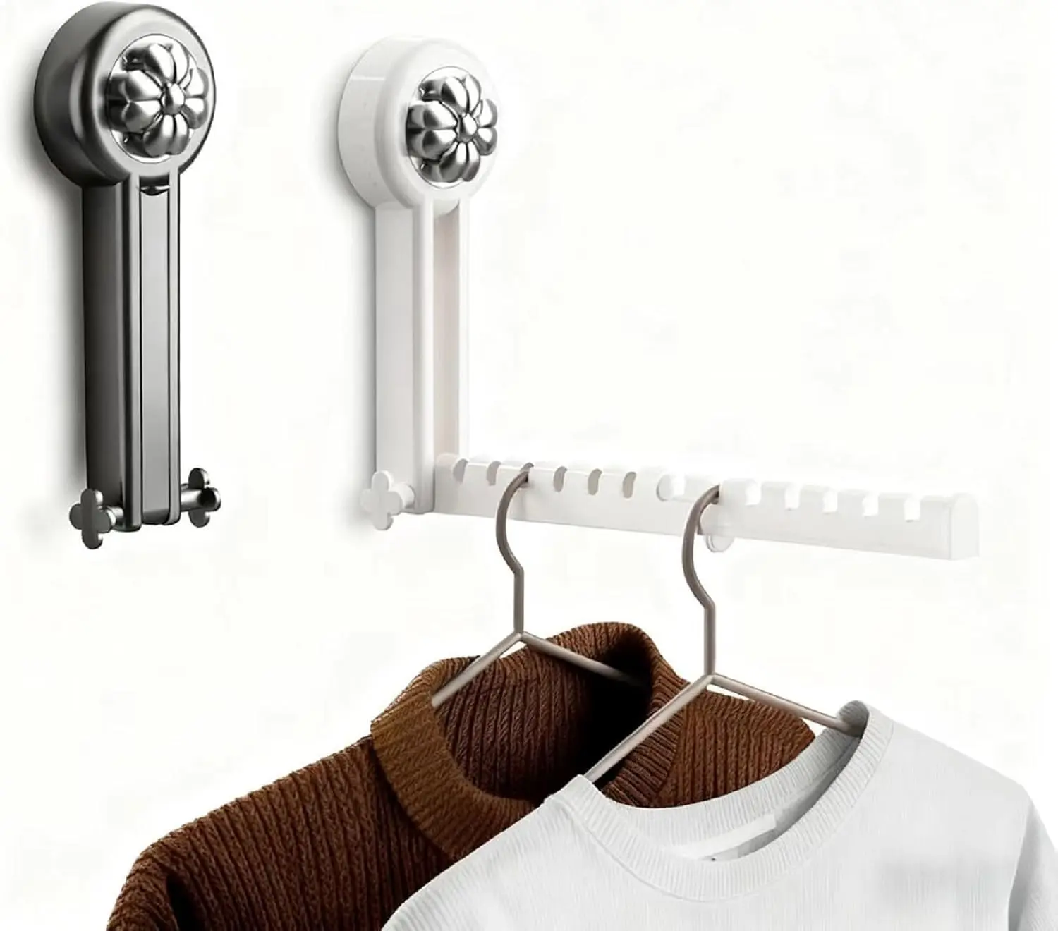 Modern Wall-Mounted Hangable Laundry Drying Rack - Compact Indoor Drying Solution for Small Spaces, Apartments, Home Laundry Tools & Accessories