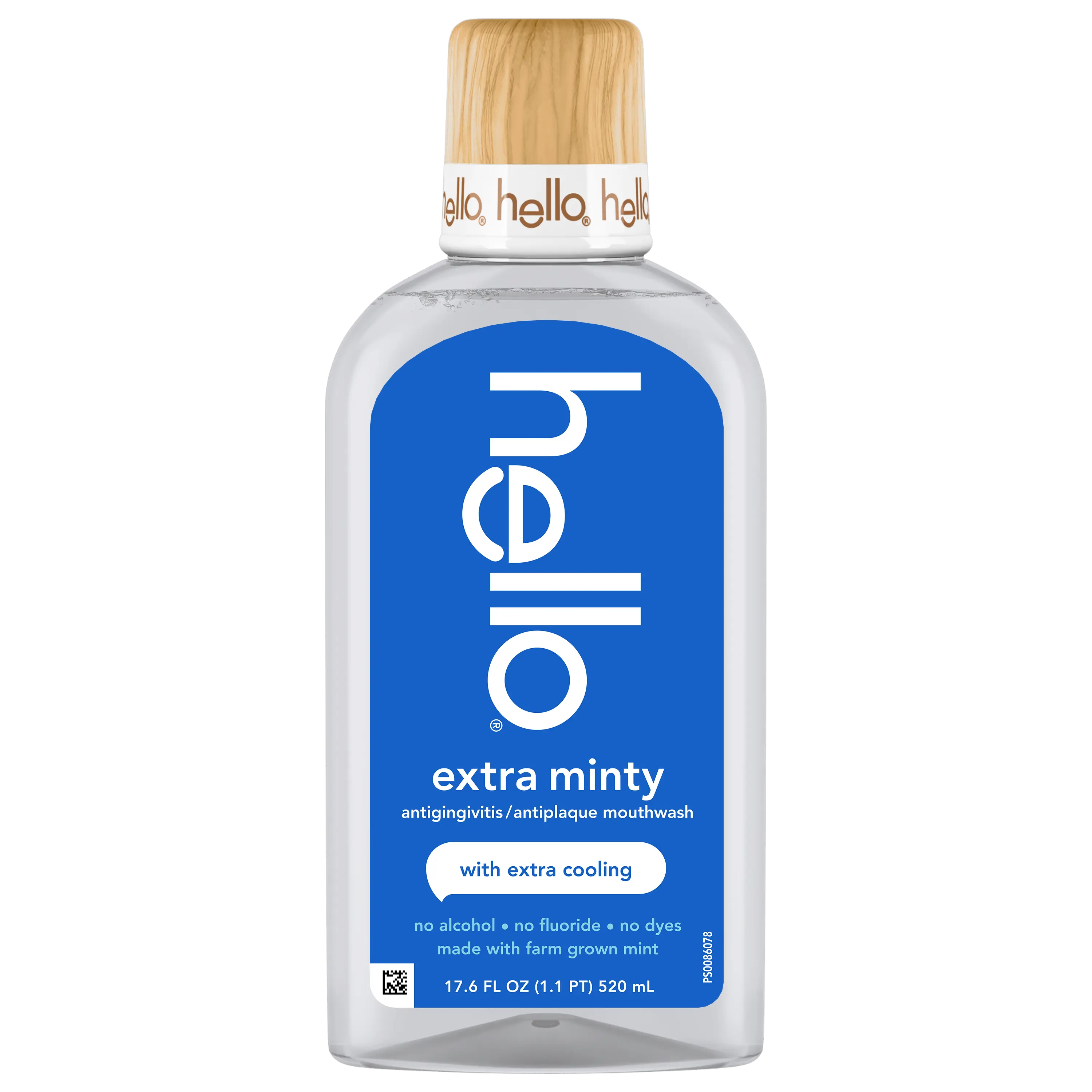 hello extra minty alcohol free mouthwash