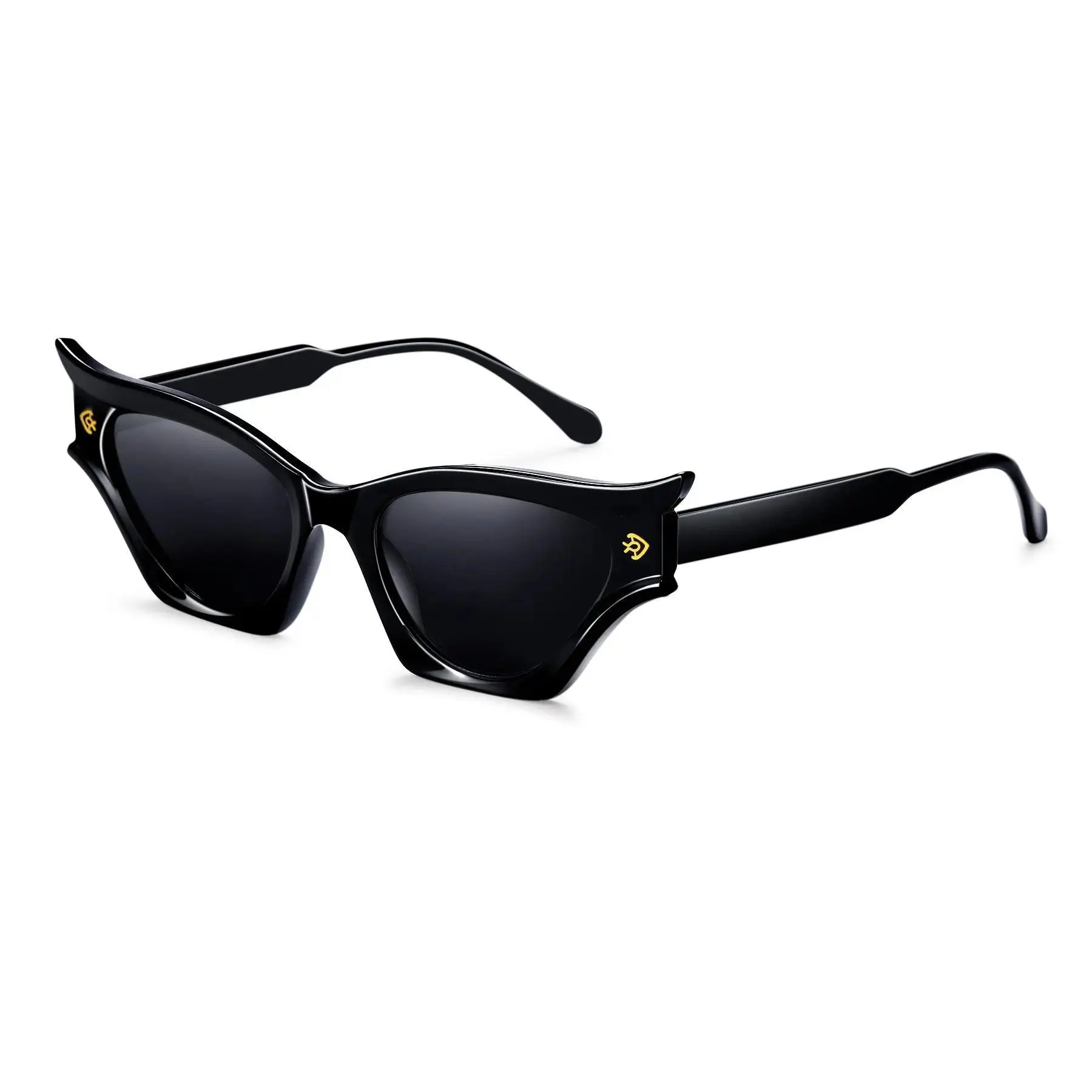 Unisex Retro Cat Eye Full Rim Nylon Sunglasses - High Quality, Anti-Glare, Unique Jumping Shape Design, Flexible Frame, Summer Fashion Accessory, Street Style Sunglasses, High Quality Sunglasses