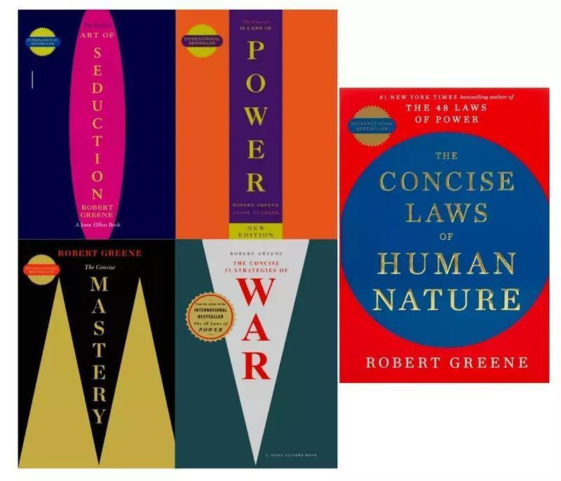 Robert Greene 5-Book Set (CONCISE EDITIONS) – Exact Copy Set | 48 Laws of Power, Art of Seduction, Mastery & More (Smaller Version) Robert Greene 5-Book Set (CONCISE EDITIONS) – Exact Copy Set | 48 Laws of Power, Art of Seduction, Mastery & More (Smaller Version)