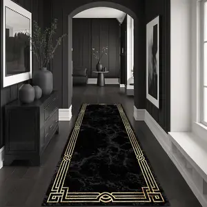 Geometric Pattern Floor Mat, Non-slip Soft Floor Carpet, Decorative Area Rug for Home Living Room Bedroom, Vanity Decor Accessories