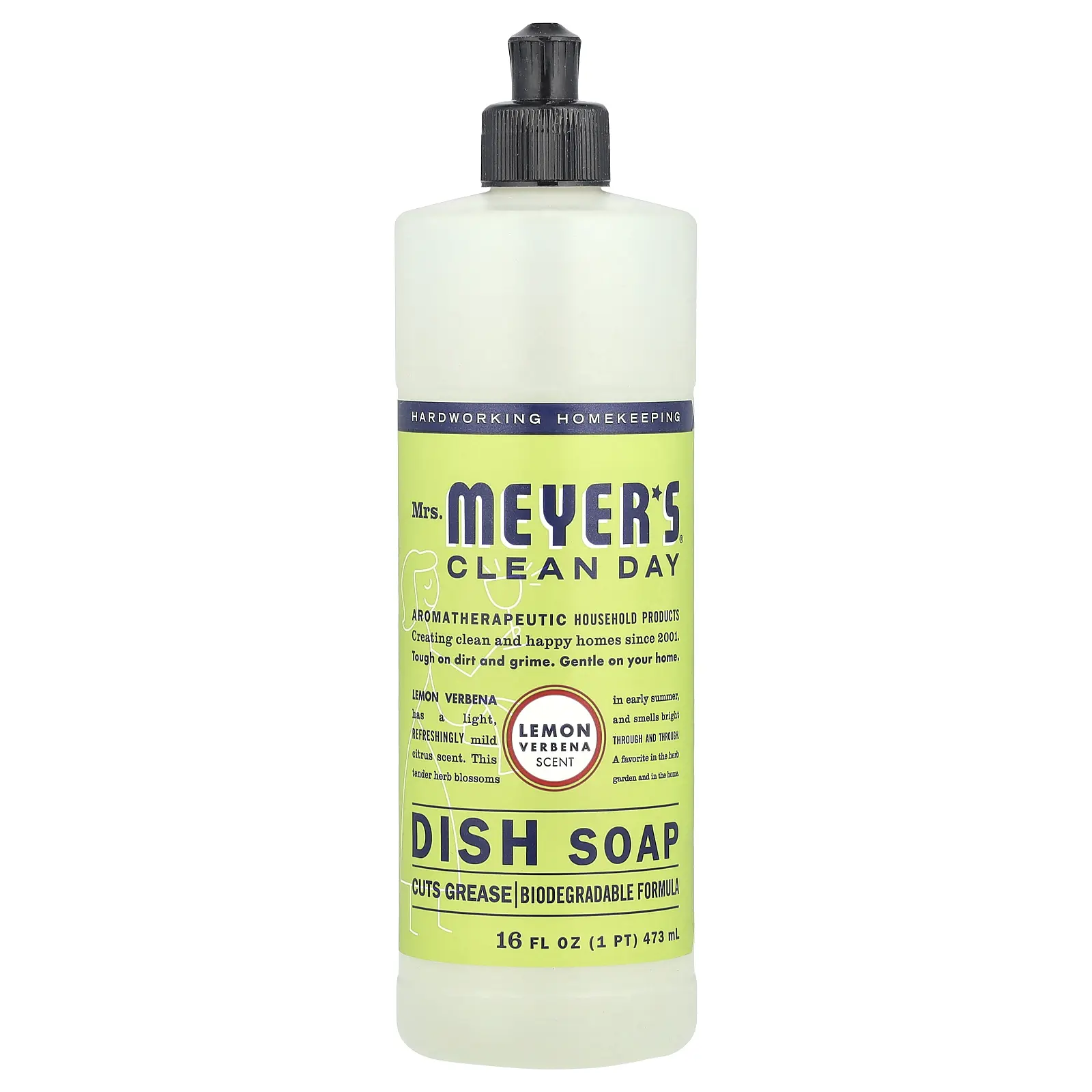 Mrs. Meyers Clean Day Dish Soap, Lemon Verbena , 16 fl oz (473 ml)