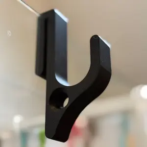 Portable Shower Hook, Bathroom Glass Door Clip Holder, Multi-Functional Hanging Organizer, Easy Install, Space-Saving Design