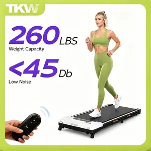 【Adjustable Incline】TKW Treadmill, Low-Noise Motor Walking Pad, 260lbs Weight Capacity, Portable Treadmill Easy to Move and Store, LED Display for Walking and Jogging, Quiet Design for Home and Office Use