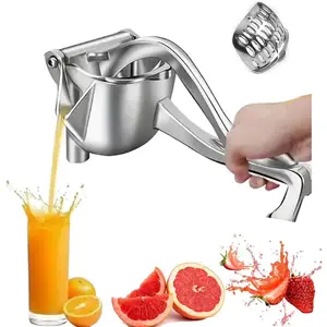 Manual Hand Juicer Squeezer Aluminum Citrus Press Lemon Orange Pomegranate Juicer Ergonomic Grip Heavy Duty Kitchen Tool