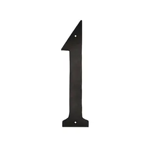 Montague Metal Products CSHN-1-10 10 in. Standard Modern Font Individual Aluminium House Number 1, Handcrafted Sign for Home Improvement & Decor