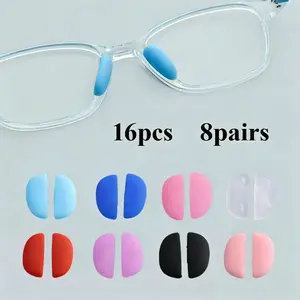 Replacement Silicone Nose Pads for Glasses, Soft Anti-Slip Rubber Eyewear Accessories, Comfortable Fit for Prescription & Sunglasses