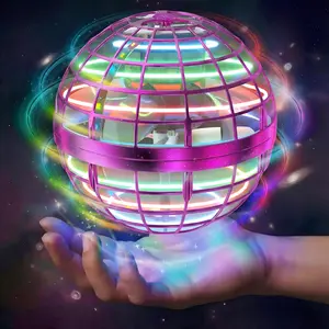 Flying Orb Ball Toy,Cosmic Globe Boomerang Hover Ball Galactic Fidget Spinner, Hand Drone Orbit, Cool Toys Gift for 6 7 8 9 10+ Year Old Boys Girls Teens Outdoor Toys spinning levitating galaxy anti-gravity boomerang ball LED Light Control
