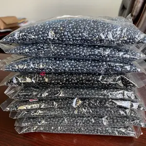 4mm Black Seed Beads- 6/0 Glass Seed Beads For Jewelry Making,  DIY Waist beads, Bracelet Necklace Earrings