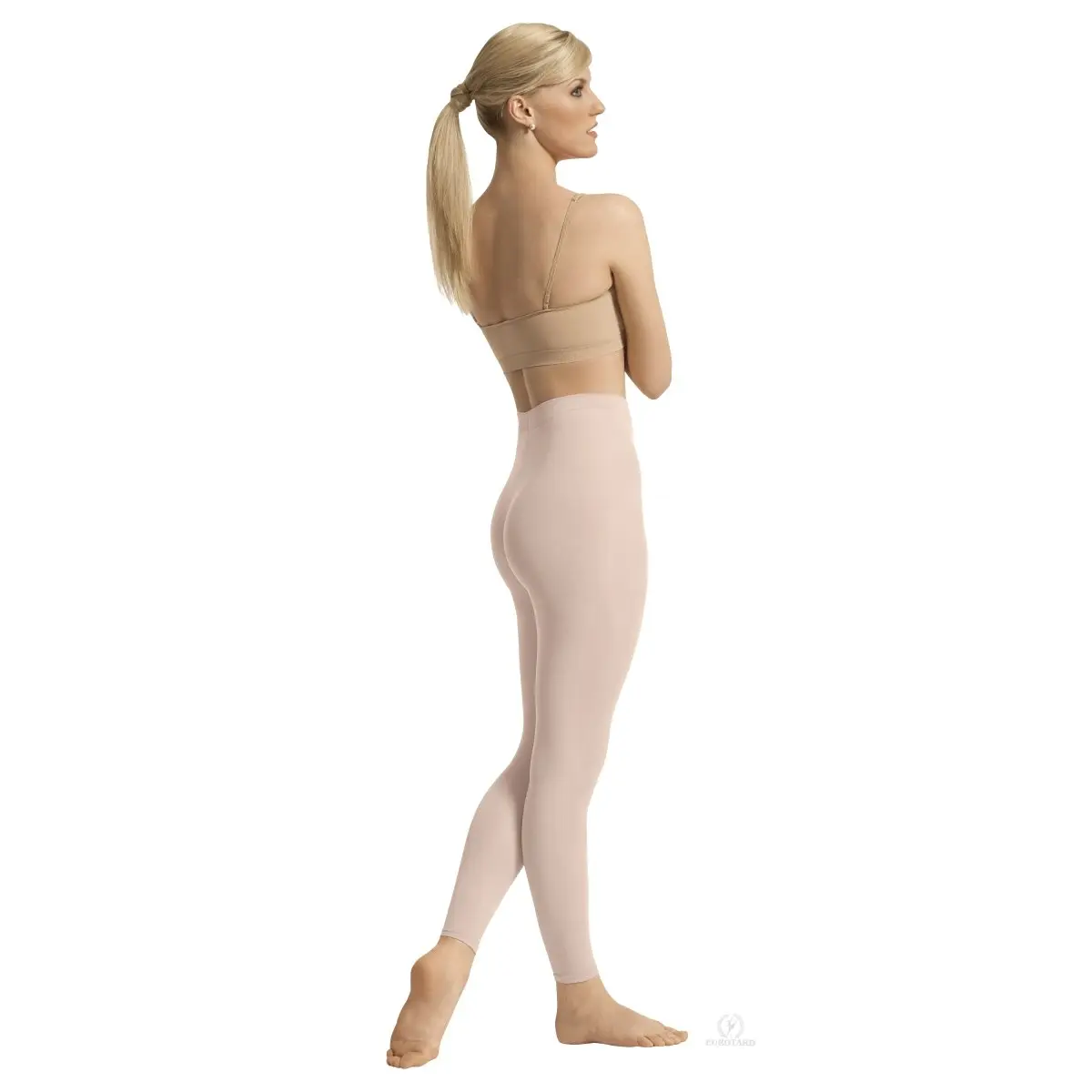 212 MAIN Men's Light, Soft, Elastic Woven Footless Intimates Tights - Simple, Long, Plain, Breathable, Minimalist Basic Menswear, Blush Pink, L/XL, Day Wear, Stylish Fit