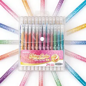 Glitter Gel Pen,Metallic Vibrant Sparkle Colored Gel Pens for Adult Coloring Books Drawing Waterproof Paint Marker Sketch Art Marker TikTok Shop Black Friday Deals