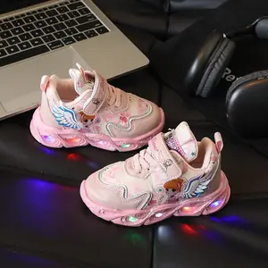 Cute Shoes for Girls | Kids Shoes LED Light Up Sneakers for Running & Play | Non-Slip Breathable Cartoon Luminous Design | The Perfect Kids Gift Idea