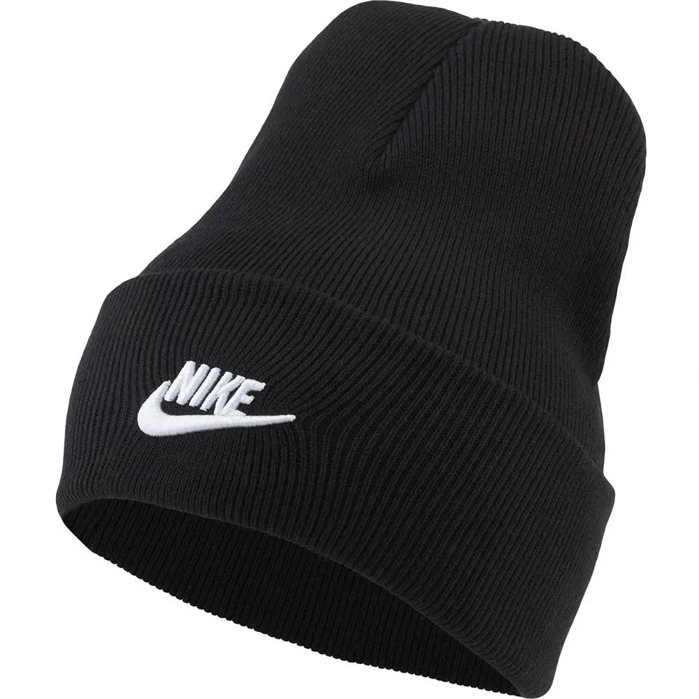Nike DJ6224 U NSW Beanie Utility Futura Hat Unisex-Adult Black/White 1SIZE