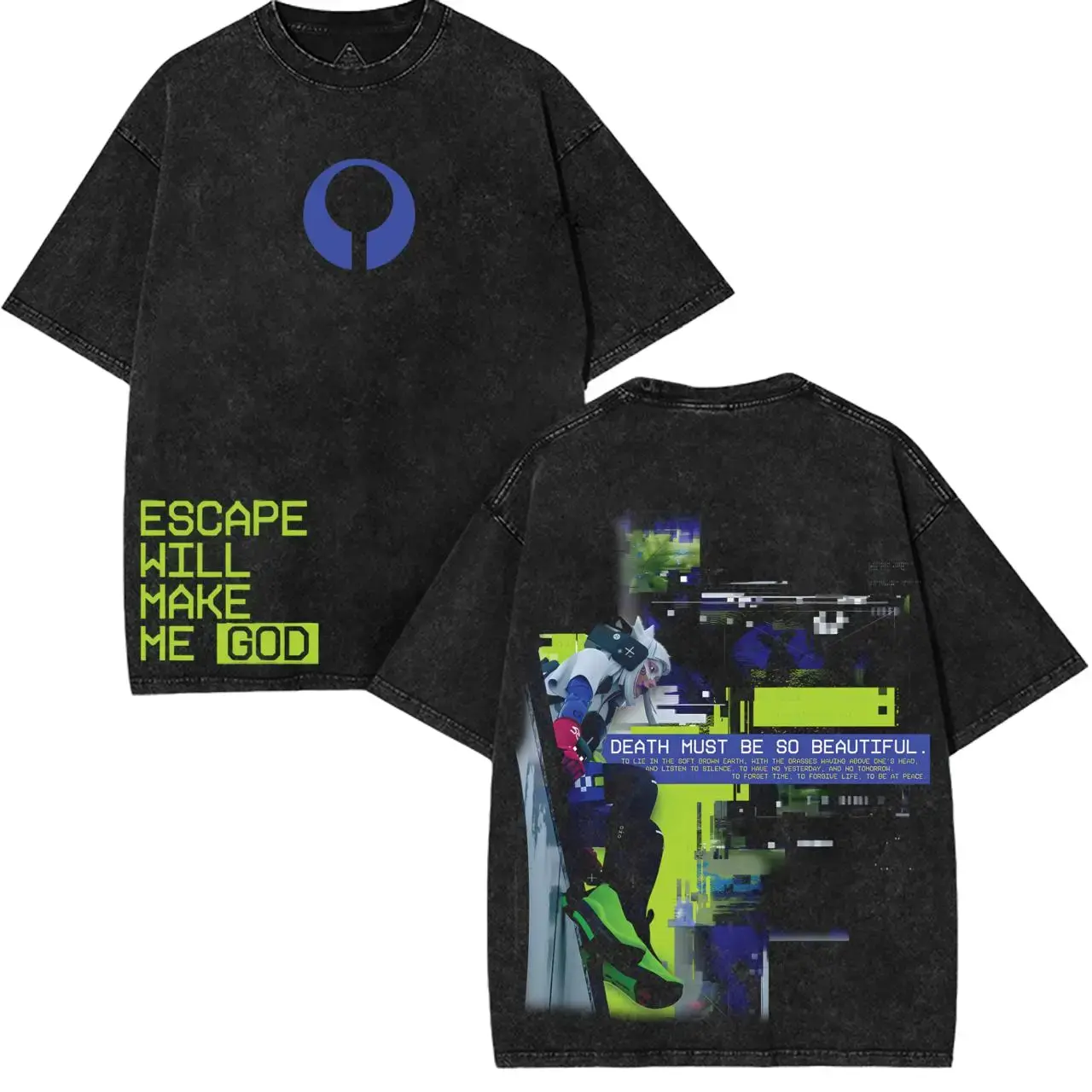 Marathon Gameplay Graphic Tee Washed Tee Game Acid Washed Lightweight Cotton TSHIRT, Gift For Gamer 67 shirt
