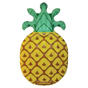 Swimline Jumbo Inflatable Tropical Pineapple Pool Float Island Lounger