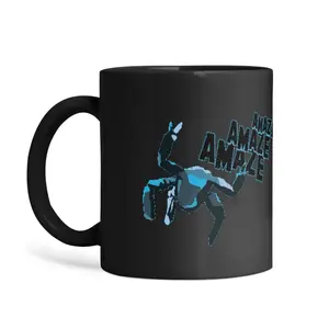 Rocky Alien Graphic Reusable, Washable Ceramic Coffee Mug - 11 Oz Modern Aesthetic Drinkware Collectible for Kitchen Use