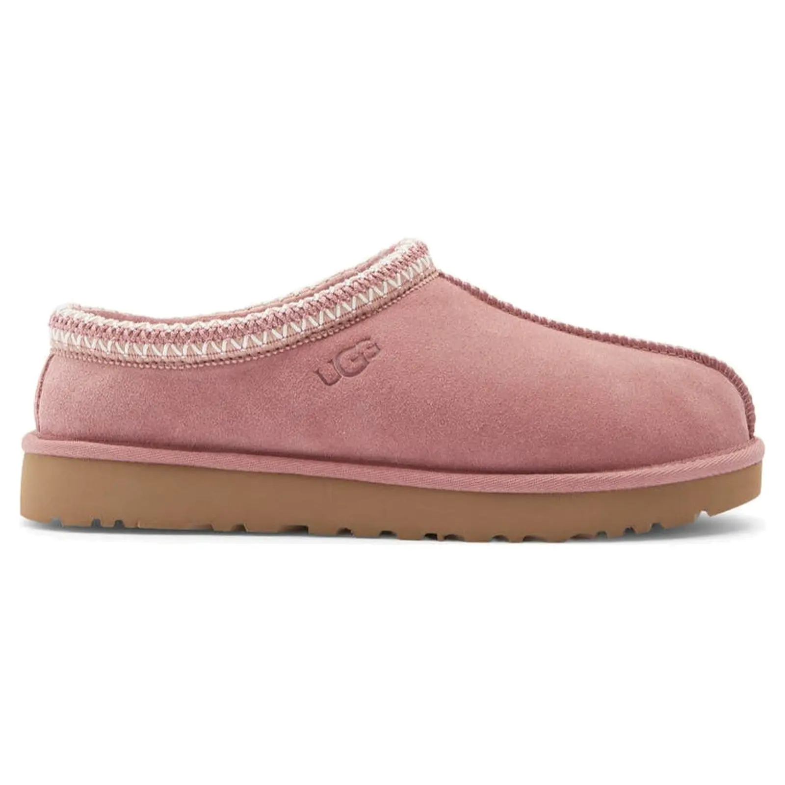 UGG Women's Tasman II Slipper - Pink Dawn, Fuzzy Suede Slip-On with Braided Trim, Brand New, 100% Authentic, Us Women's Sizes 10, Casual Footwear with Cozy Lining
