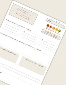 Therapy Client Session Organizer Notepads