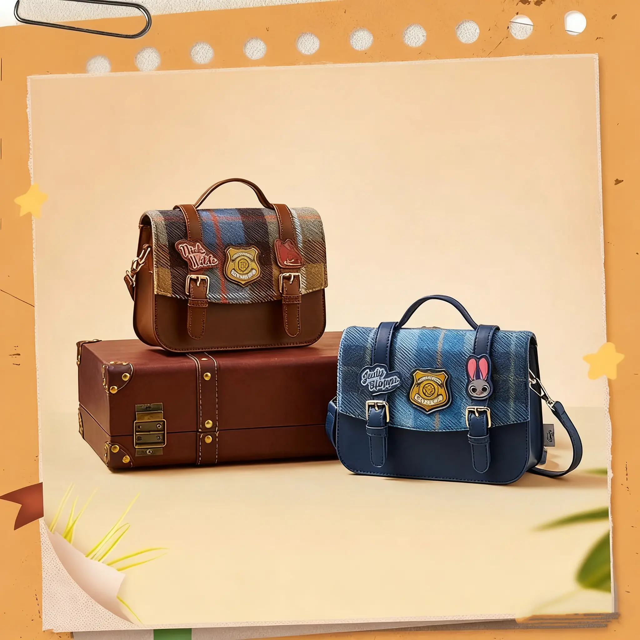 【Holiday Gift】Disney Zootopia Shopping Bag - Adorable Nick & Judy Trick-or-Treat Satchel for Girls, Perfect Kids' Gift & Collectible, Holiday & Holiday Haul#Summervibes, Back To School
