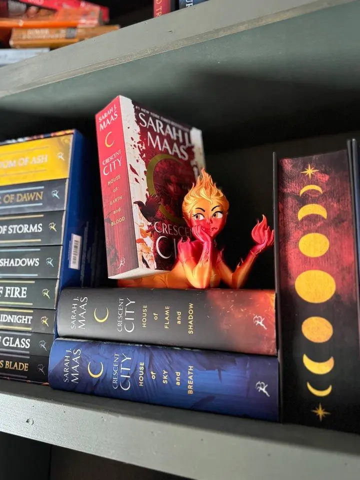 CraftyKid3D Fire Sprite Lehaba 3D Printed Plastic Artwork Crescent City Edition by Sarah Maas