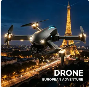 2026 M8 Pro Drone – 4K EIS Camera, GPS & 5G WiFi FPV, Brushless Motor, Optical Flow Hover, Smart Obstacle Avoidance, Auto Return, 360° Stunt Roll, Dual Batteries Included