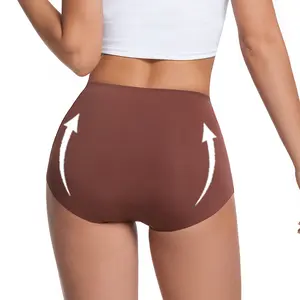 SNUG HAVEN Women's 6-Pack High-Waisted Seamless Tummy-Control Panty-Shaper, 2-in-1 Butt-Lifting High Elasticity Quick-Drying Shapewear Underwear for Yoga, Fitness