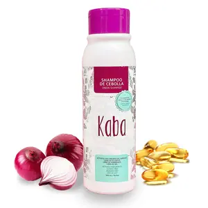 Kaba Red Onion Shampoo – Hair Growth & Anti-Hair Loss Kaba Shampoo de Cebolla – Argan Oil + No Onion Smell – 16.9oz - 500ml