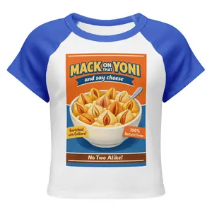 Mack On That Yoni Cropped Tee  | Funny Women's Shirt | Mac & Cheese Parody Graphic