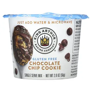 King Arthur Baking Company Gluten Free Single Serve Mix, Chocolate Chip Cookie, 2 oz (56 g)
